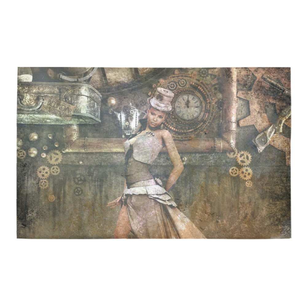 fantasy Steampunk Lady A by JamColors Bath Rug 20''x 32''