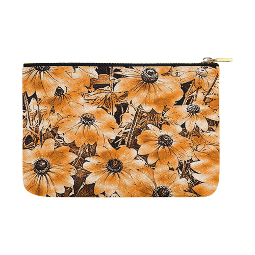 wonderful sparkling Floral F by JamColors Carry-All Pouch 12.5''x8.5''