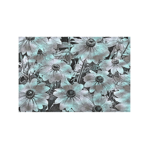 wonderful sparkling Floral C by JamColors Placemat 12’’ x 18’’ (Set of 2)