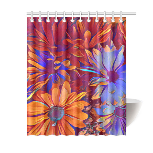 Amazing Floral 27 A by FeelGood Shower Curtain 60"x72"