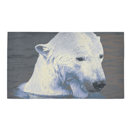 Swimming polar Baer Bath Rug 16''x 28''