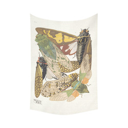 Eugène Séguy Art Deco Insectes 9b Cotton Linen Wall Tapestry 60"x 90"