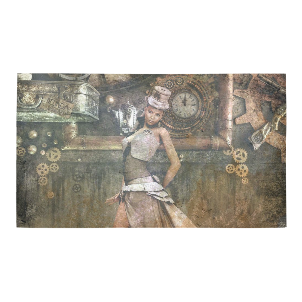 fantasy Steampunk Lady A by JamColors Bath Rug 16''x 28''
