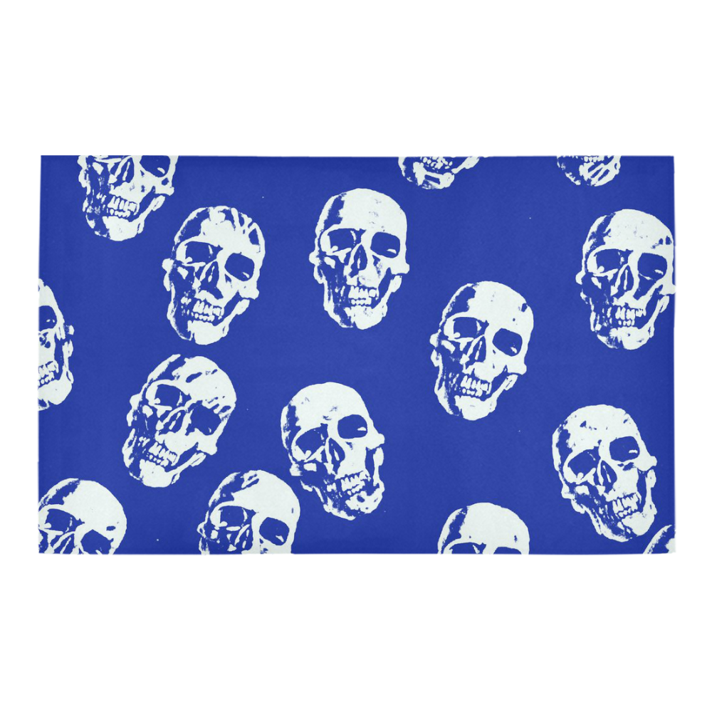 Hot Skulls,white by JamColors Bath Rug 20''x 32''