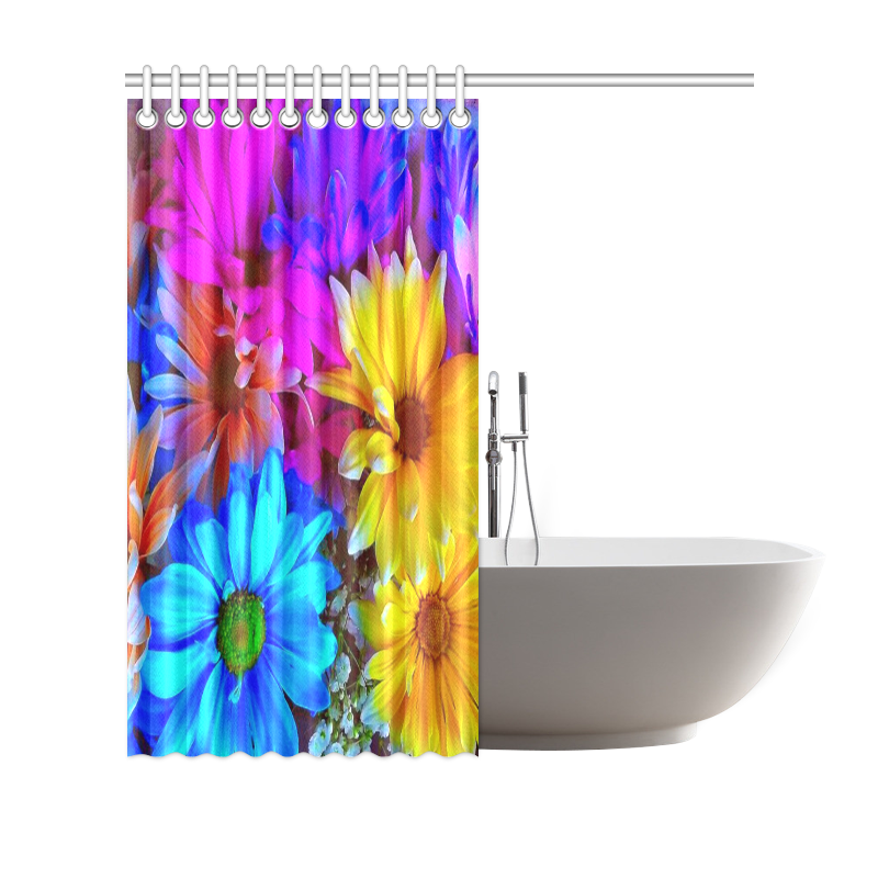 Amazing Floral 27 B by FeelGood Shower Curtain 69"x70"