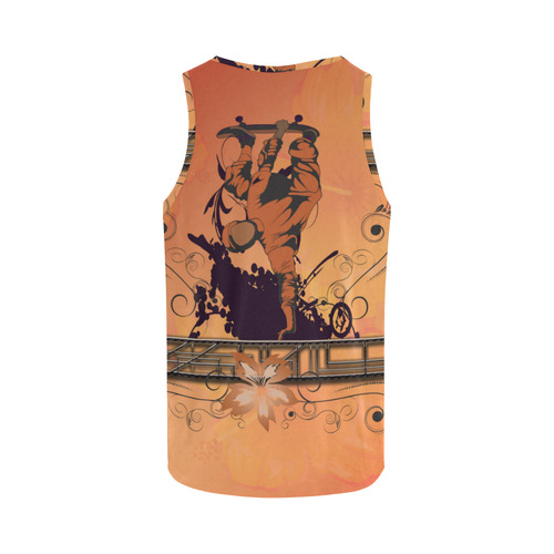 Skadeboarder with floral elements All Over Print Tank Top for Men (Model T43)