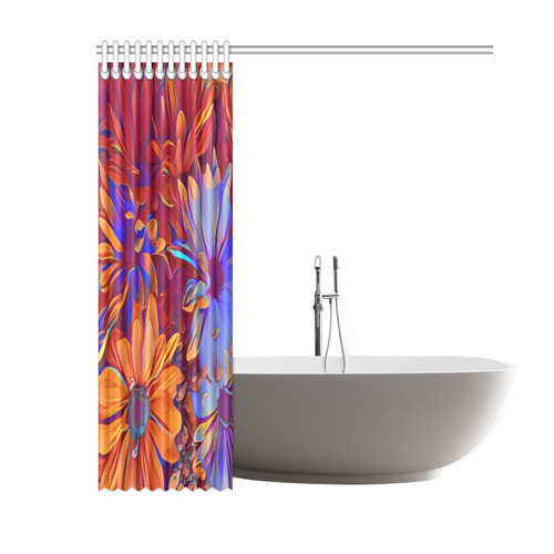 Amazing Floral 27 A by FeelGood Shower Curtain 60"x72"