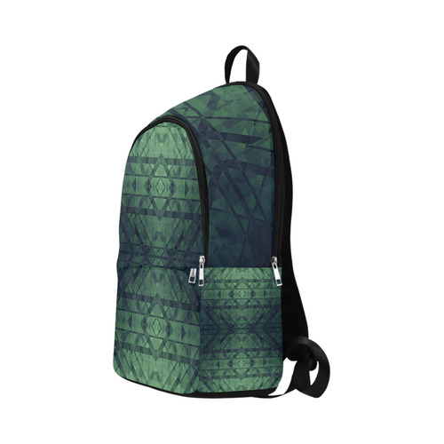 Sci-Fi Green Monster  Geometric design Fabric Backpack for Adult (Model 1659)