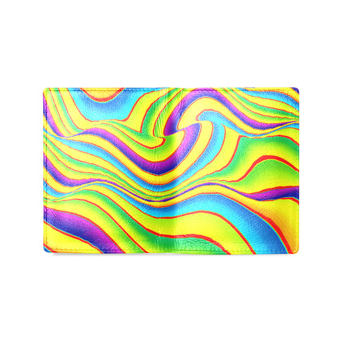 Summer Wave Colors Men's Leather Wallet (Model 1612)