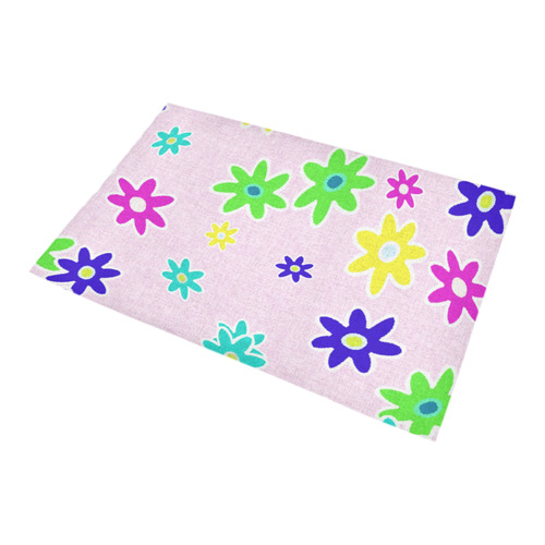 Floral Fabric 1C Bath Rug 20''x 32''