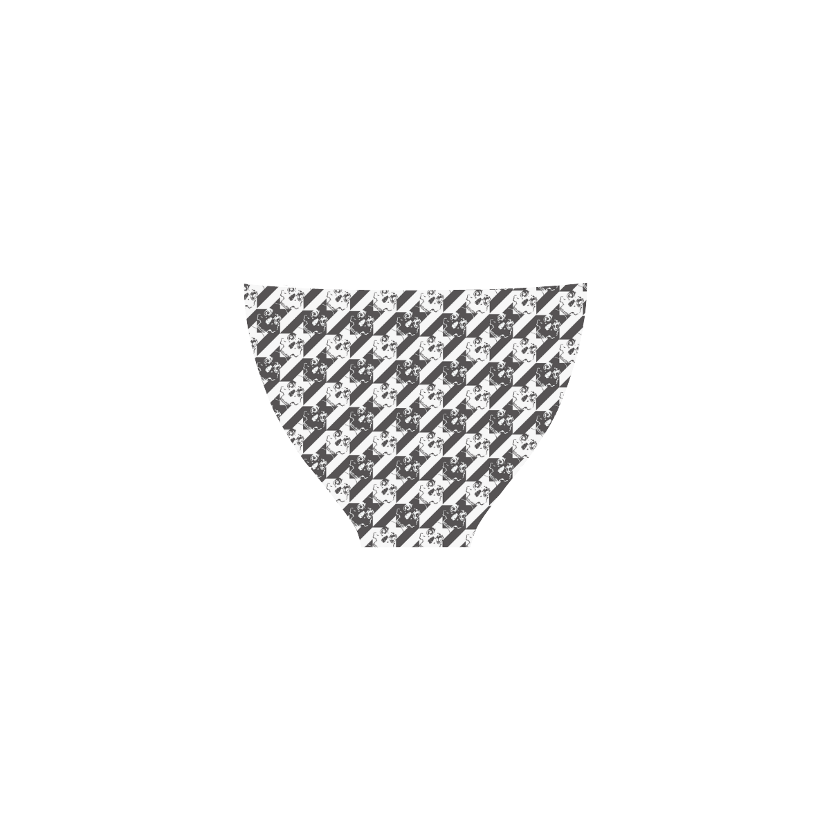 houndstooth of the dead bikini Custom Bikini Swimsuit (Model S01)