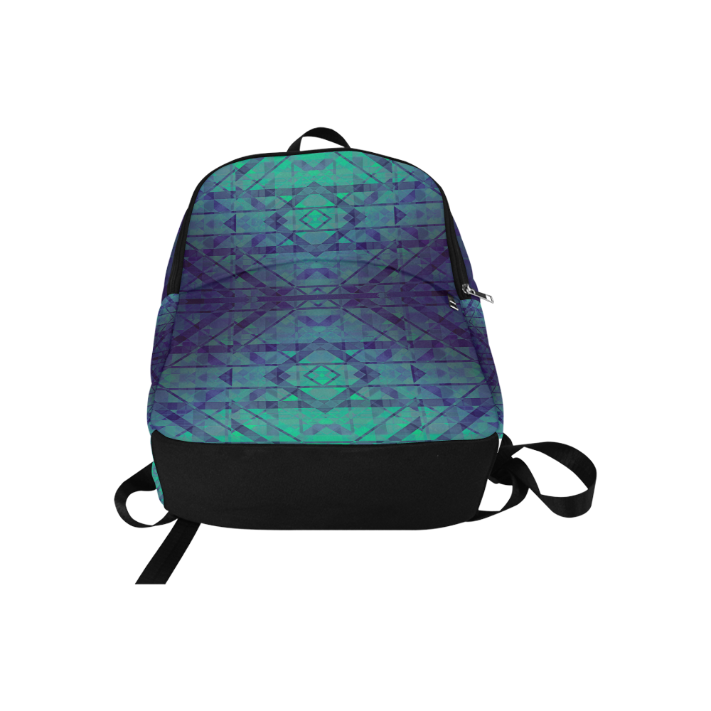 Sci-Fi Dream Blue Geometric design Fabric Backpack for Adult (Model 1659)