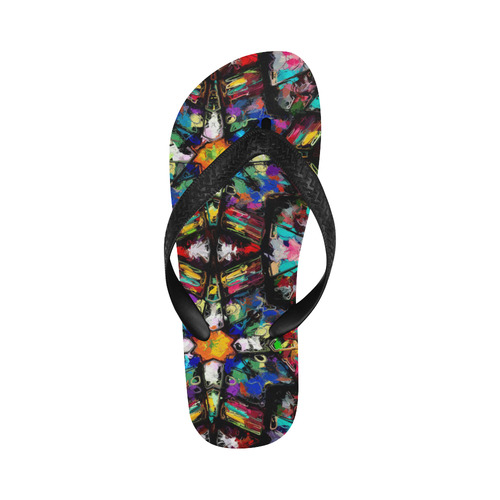 Ecuadorian Stained Glass Flip Flops for Men/Women (Model 040)