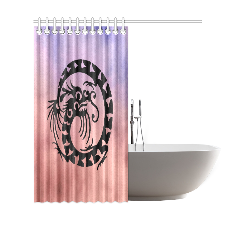 Cheinese Fantasy Dragon C by FeelGood Shower Curtain 69"x70"