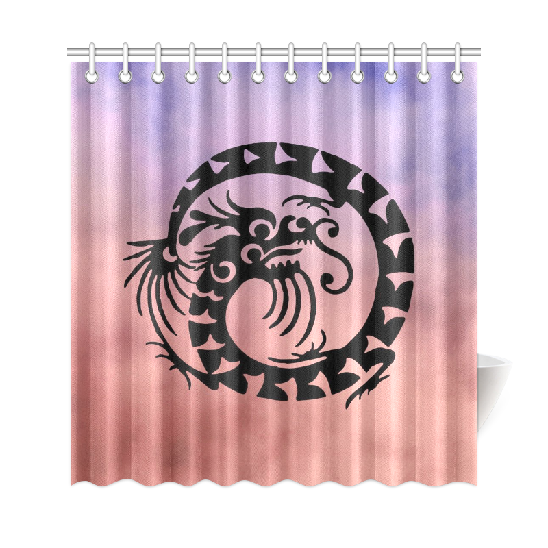 Cheinese Fantasy Dragon C by FeelGood Shower Curtain 69"x72"