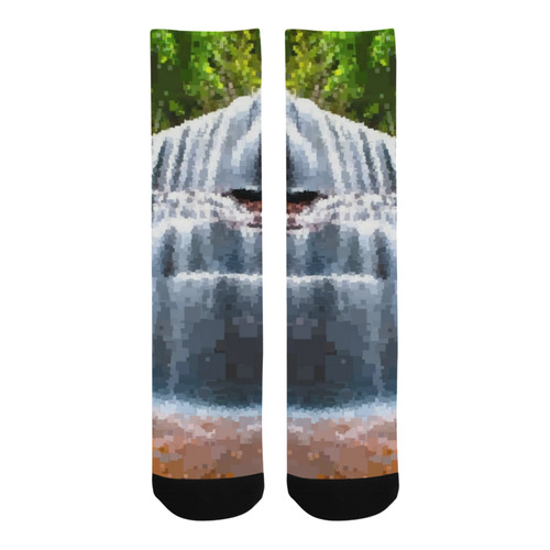 Pixel Waterfall Trouser Socks