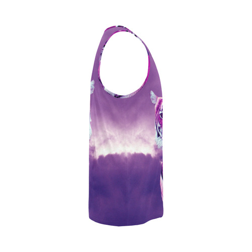 Purple Tiger All Over Print Tank Top for Men (Model T43)