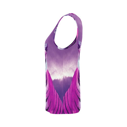 Purple Tiger All Over Print Tank Top for Women (Model T43)