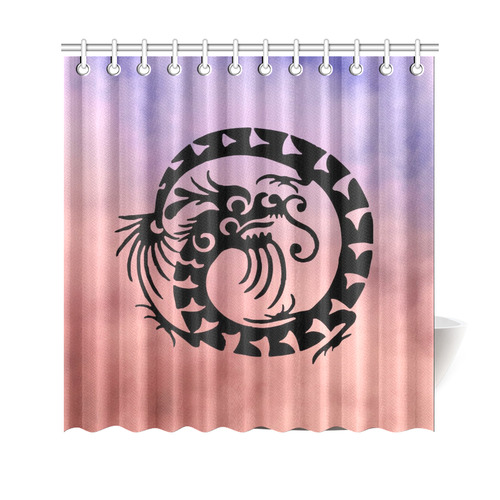 Cheinese Fantasy Dragon C by FeelGood Shower Curtain 69"x70"