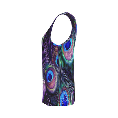 Peacock All Over Print Tank Top for Women (Model T43)
