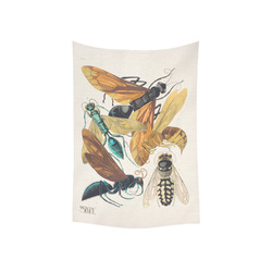 Eugène Séguy Art Deco Insects 13b Cotton Linen Wall Tapestry 40"x 60"