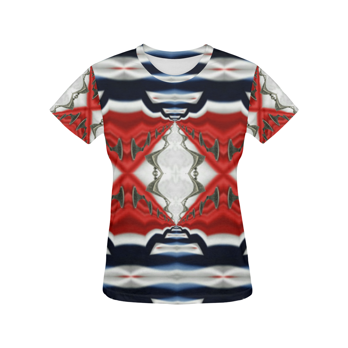 Colors of Norway-Annabellerockz All Over Print T-Shirt for Women (USA Size) (Model T40)