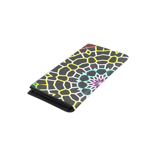 Live Line Mandala Women's Leather Wallet (Model 1611)