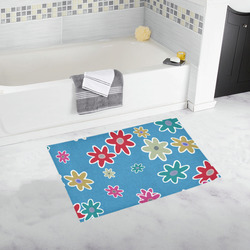 Floral Fabric 1A Bath Rug 20''x 32''