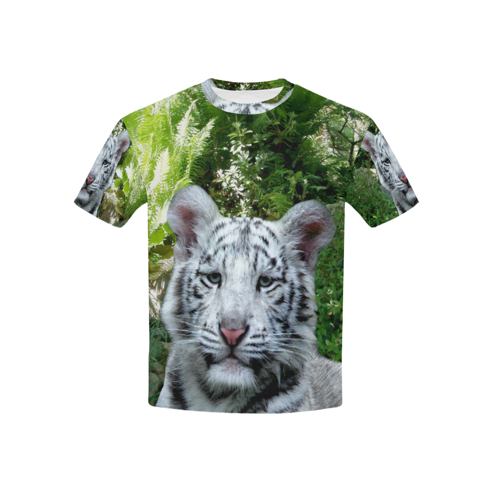 White Tiger Kids' All Over Print T-shirt (USA Size) (Model T40)