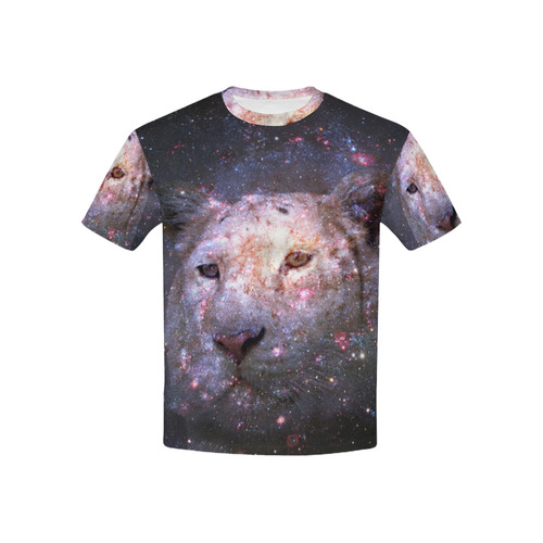 Tiger and Galaxy Kids' All Over Print T-shirt (USA Size) (Model T40)