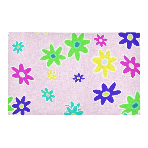 Floral Fabric 1C Bath Rug 20''x 32''