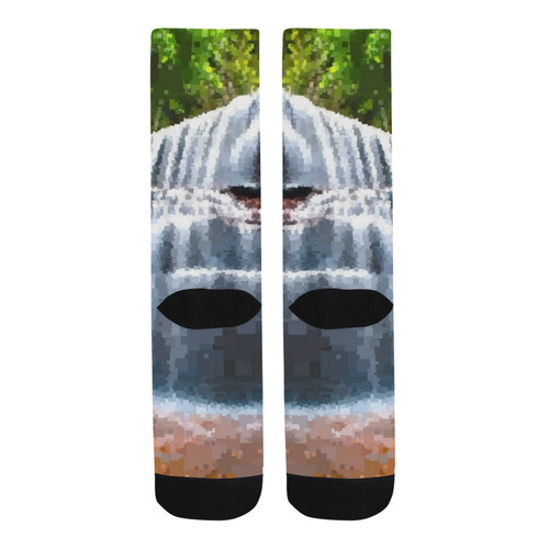 Pixel Waterfall Trouser Socks