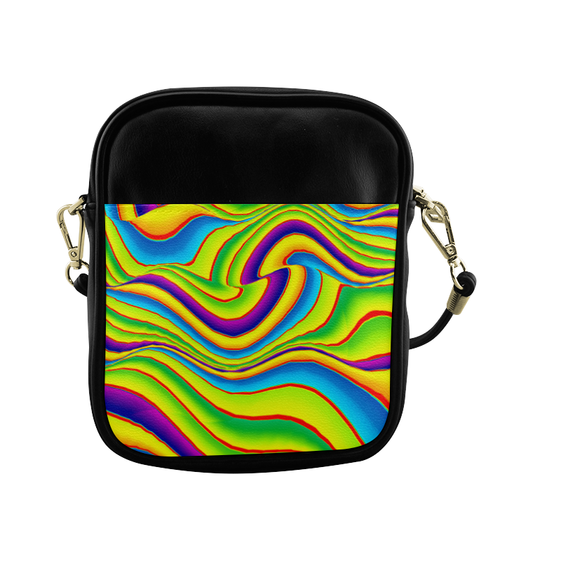 Summer Wave Colors Sling Bag (Model 1627)