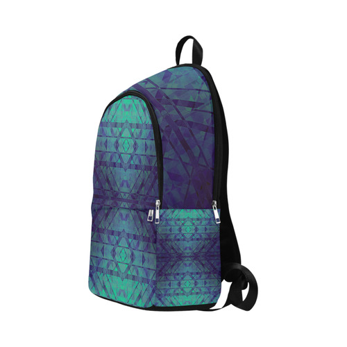 Sci-Fi Dream Blue Geometric design Fabric Backpack for Adult (Model 1659)