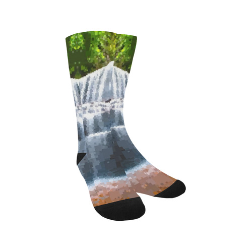 Pixel Waterfall Trouser Socks