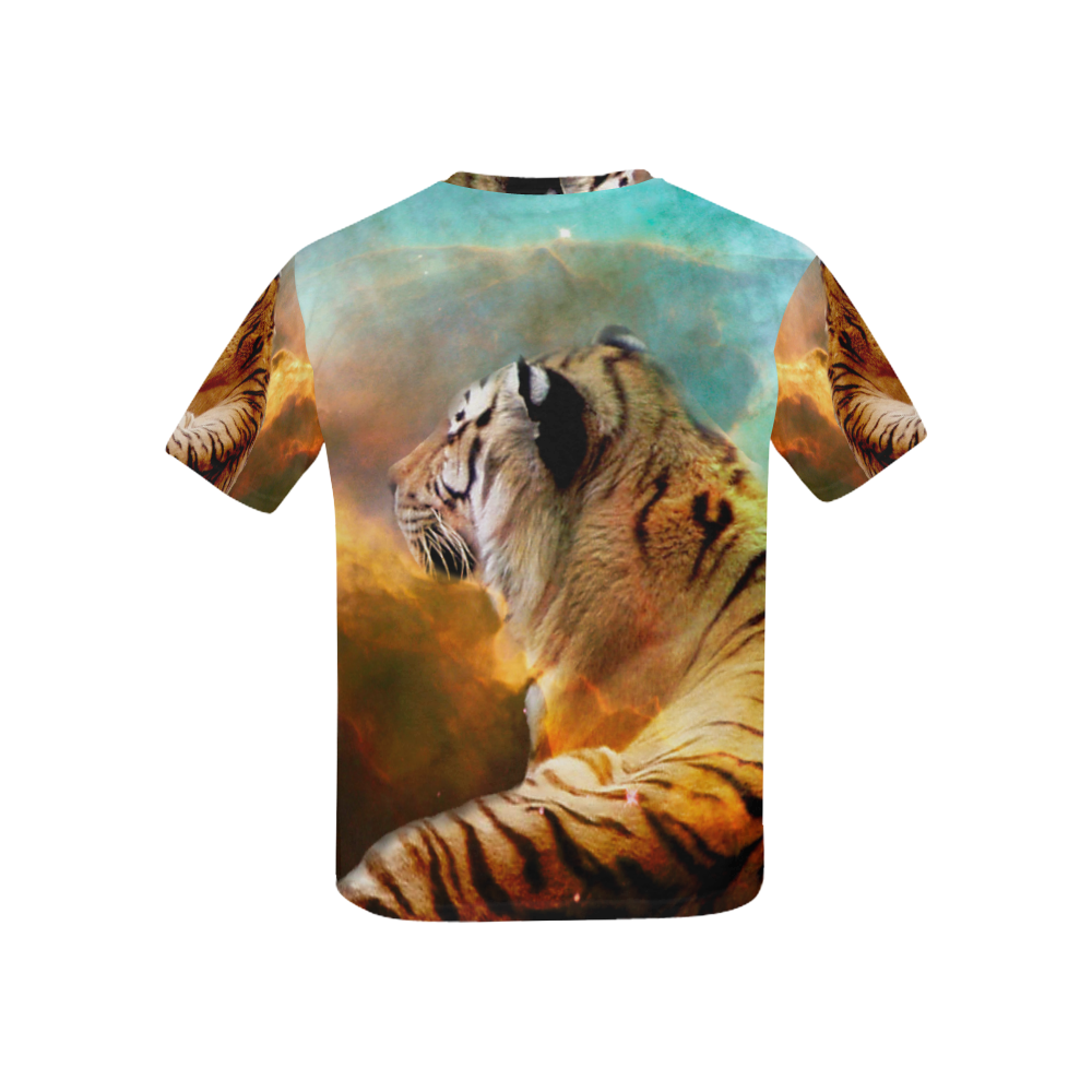 Tiger and Nebula Kids' All Over Print T-shirt (USA Size) (Model T40)