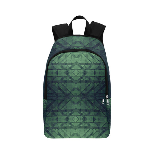 Sci-Fi Green Monster  Geometric design Fabric Backpack for Adult (Model 1659)