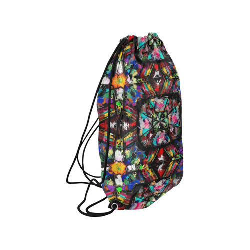 Ecuadorian Stained Glass 0760 Small Drawstring Bag Model 1604 (Twin Sides) 11"(W) * 17.7"(H)