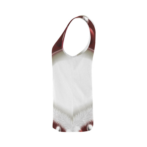 Red Turquoise White Brown Carnaval Girl All Over Print Tank Top for Women (Model T43)