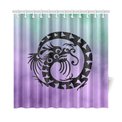 Cheinese Fantasy Dragon A by FeelGood Shower Curtain 72"x72"