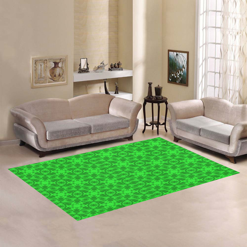 Greenery Kaleidoscope Area Rug7'x5'