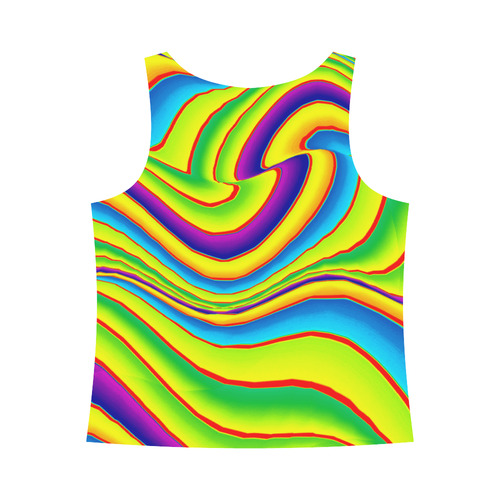 Summer Wave Colors All Over Print Tank Top for Women (Model T43)