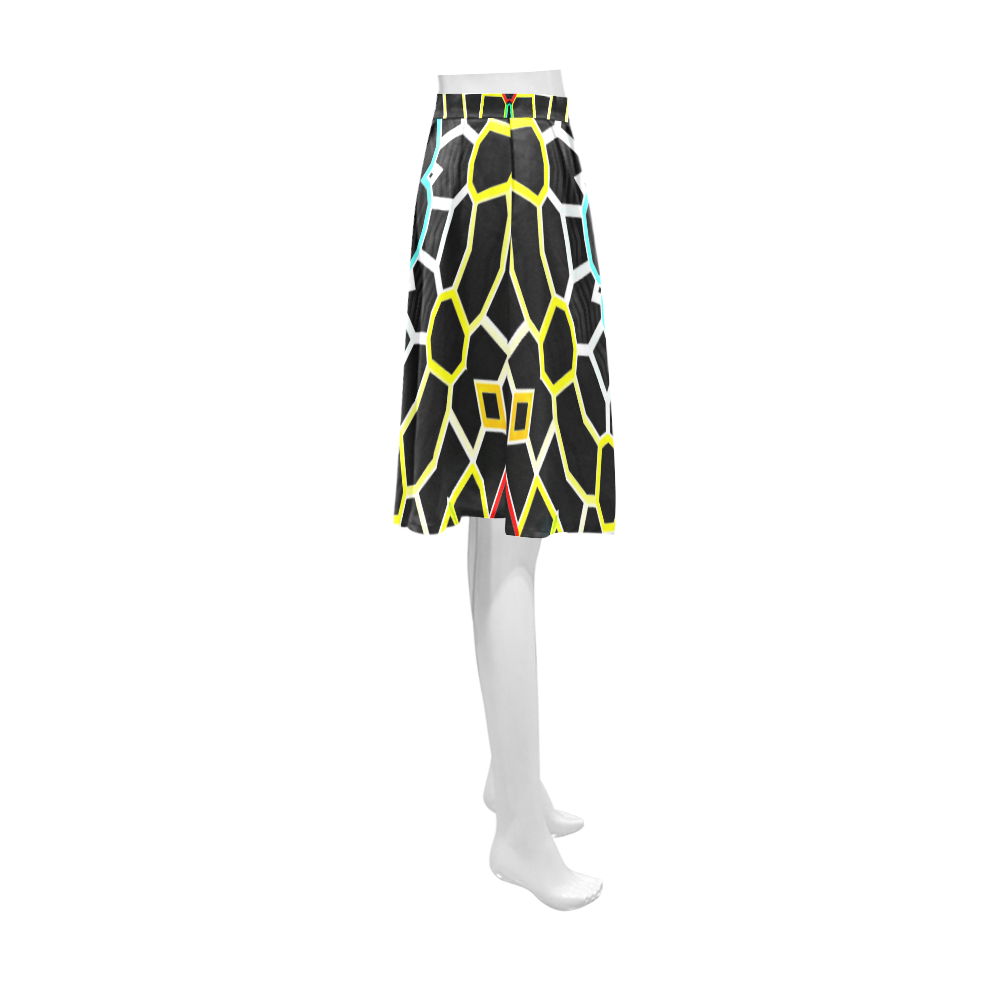 Live Line Mandala Athena Women's Short Skirt (Model D15)
