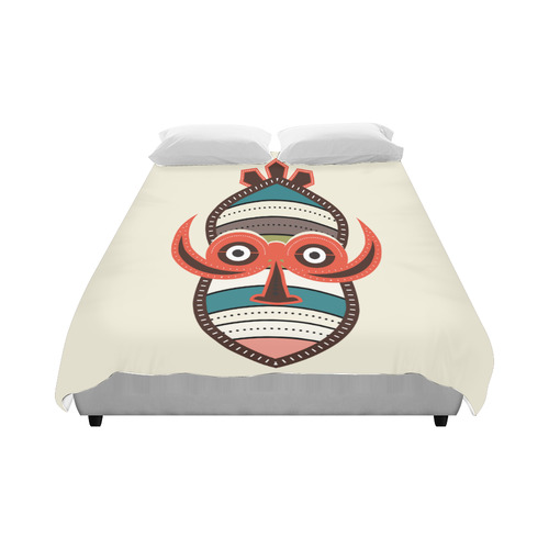 African Authentic Tribal Mask Duvet Cover 86"x70" ( All-over-print)