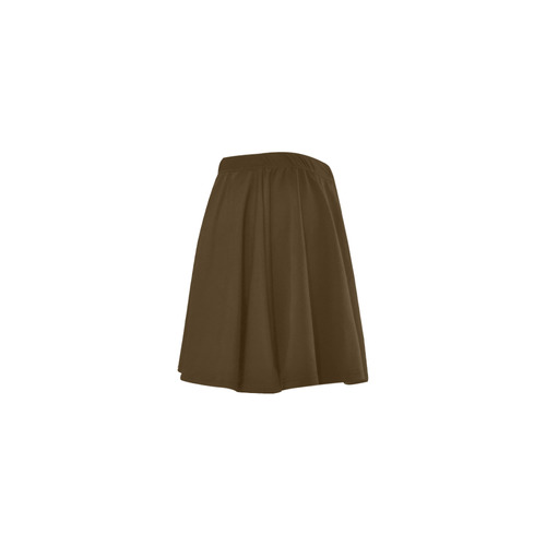 simply brown Mini Skating Skirt (Model D36)