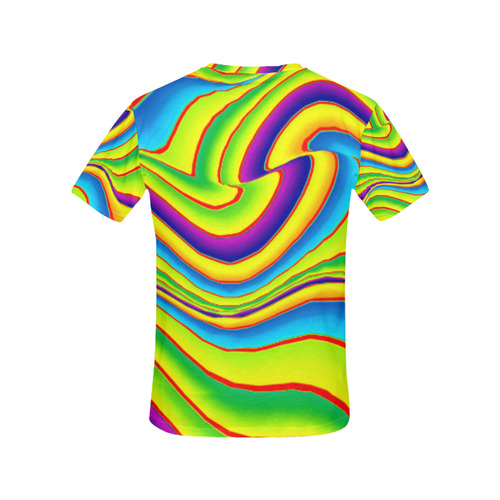 Summer Wave Colors All Over Print T-Shirt for Women (USA Size) (Model T40)