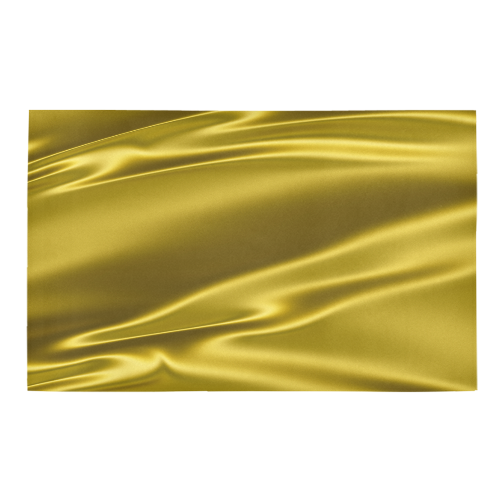 Gold satin 3D texture Bath Rug 20''x 32''