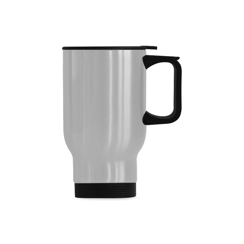 Adulting Mug Travel Mug (Silver) (14 Oz)