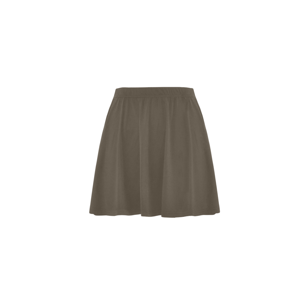 simply brown 3 Mini Skating Skirt (Model D36)