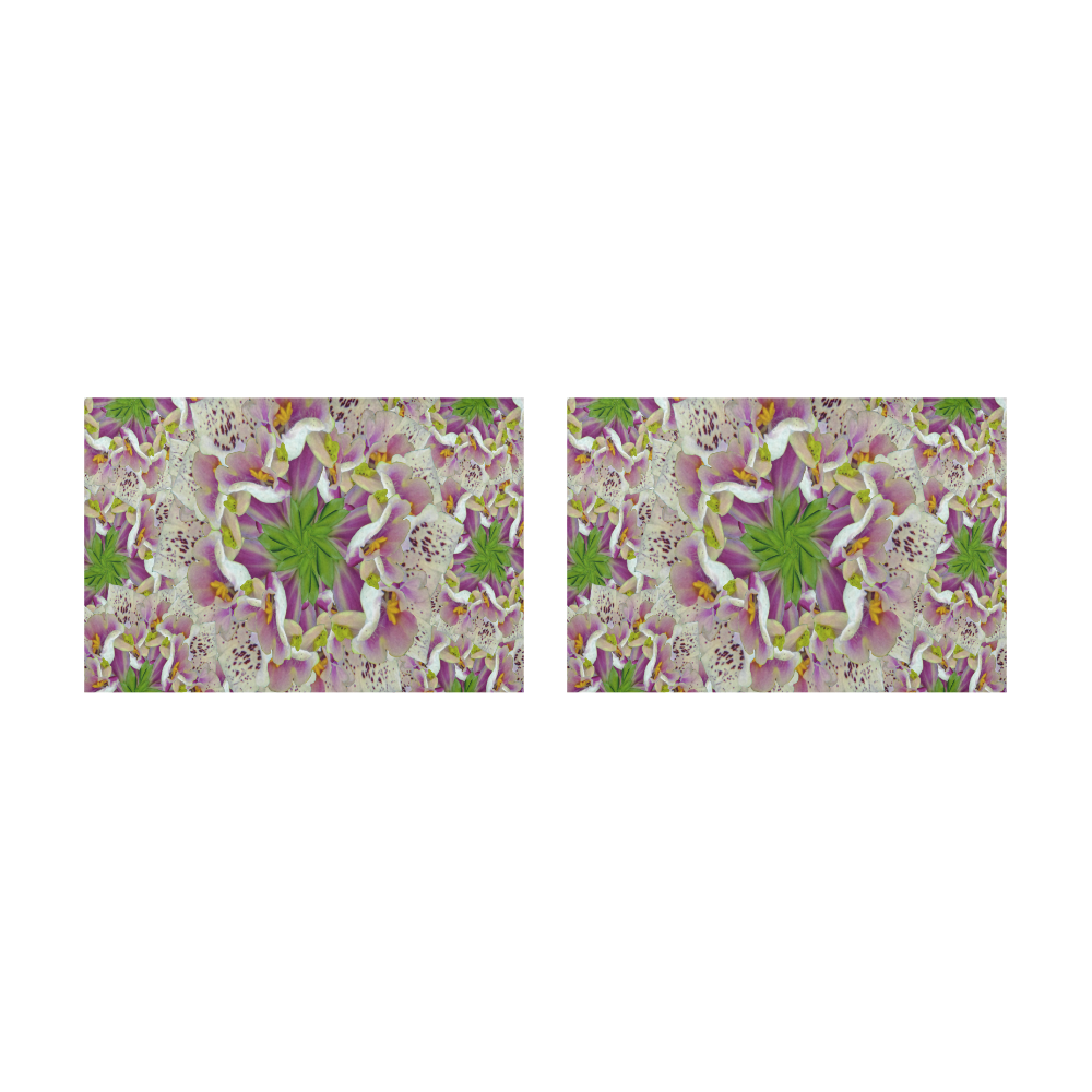 Digitalis Purpurea Flora Placemat 12’’ x 18’’ (Set of 2)
